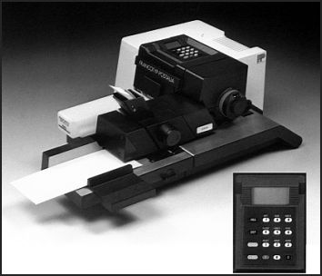 electronic postage meter.